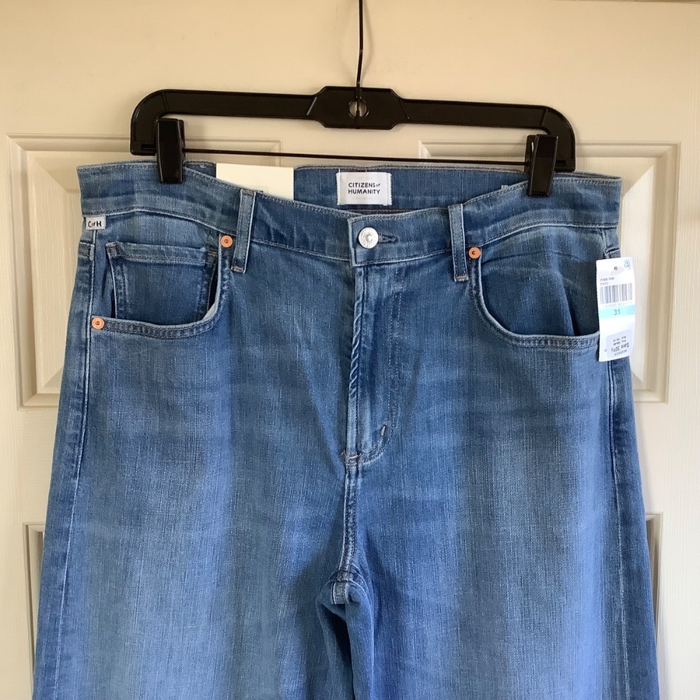 Citizens of Humanity Lyra High Rise Ankle Wide Leg Jeans Bhodi SZ 31 - Picture 4 of 16
